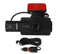 Tbest Driving Recorder Car Dash Cam 3in IPS Screen HD 360 Degree Rotation Front Rear Dual Lens G Sensor Night for Video Recording