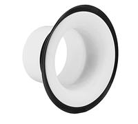 Tbest Drum Enhancer ABS Rubber Bass Drums Kick Boost Accessories for an Optimal Sound with Opening Protection Sticker for Kit (White)