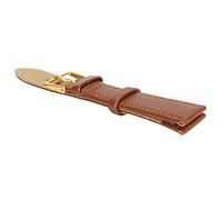 Tbest Durable Pin Schnalle Watch Belt - PU Leather Replacement Band in Brown for Most Watch Types Comfortable Wearing Experience (16mm Brown)