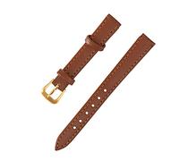 Tbest Durable Pin Schnalle Watch Belt - PU Leather Replacement Band in Brown for Most Watch Types Comfortable Wearing Experience (12mm Brown)
