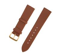 Tbest Durable Pin Schnalle Watch Belt - PU Leather Replacement Band in Brown for Most Watch Types Comfortable Wearing Experience (20mm Brown)