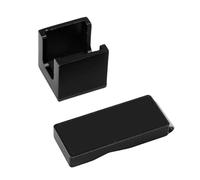 Tbest Durable Protection, Lightweight Aluminum, Easy Access Design, Secure Chalk Holder, Professional Performance Billiard Chalk Holder, Aluminum for Billiards, Pool Cue (Black)