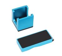 Tbest Durable Protection, Lightweight Aluminum, Easy Access Design, Secure Chalk Holder, Professional Performance Billiard Chalk Holder, Aluminum for Billiards, Pool Cue (Blue)