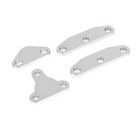 Tbest EGR Block Off Plate Kit Exhaust Intake Premium Aluminum Alloy Smog Performance Upgrade for 20R 22R 22RE 22RET Engine Silver