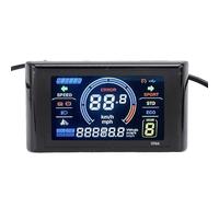 Tbest Electric Bike Color Display Panel LCD Control Screen Waterproofs Durable Intuitive Interface for 24V 36V 48V Electric Bikes Scooters with SM Connector