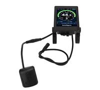 Tbest Electric Bike Display Meter, Backlight Function, Large Screen Fonts, IP65 Waterproof, Replacement Part, Small and Light, with USB Charging Port, for BBS01 BBS02 BBSHD Mid