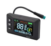 Tbest Electric Bike LCD Display High Definition Backlit Color Screen Waterproofs Connector Electric Scooter Display Panel For 24V 36V 48V Systems