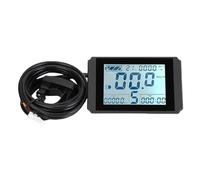 Tbest Electric Bike LCD Display Meter Clear Electric Scooter Display Panel Cycling Computer with SM Line for 22.2mm Handlebar
