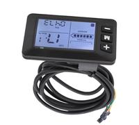Tbest Electric Bike LCD Panel, Cycling LCD Control Panel G51 Speed Battery Level Display with Water Proof SM Connector for Scooter Riding