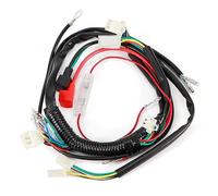 Tbest Electric Engine Start Wiring Motorcycle Motor Harness Loom Connection for Rectifier Solenoid Key Stop Button Starter Motor Battery