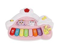 Tbest Electronic Piano Toys for Children's Buttons 7 Keys Keyboard Musical Instrument for Children, Pink/White Plastic Toy Keyboard for Young Girls 3 Years Old and Higher