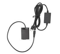 Tbest EN EL25 Dummy Battery DC Coupler Type C Power Adapter Continuous Supply for Nikon Z50 ZFC Z30 Digital Camera ABS Material
