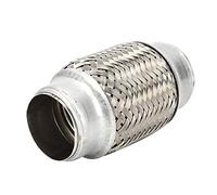 Tbest Exhaust Flexible Pipe Flexi Joint Exhaust Flex Pipe 38 X 102mm Stainless Steel Corrugated Braided Lining Vibration Reduction [Brand] with Air Tightness for Car Accessories