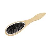 Tbest Exquisite Signer Steel Comb Brush Prevent Static Electricity for Wig Stores, Wooden Handle Comb