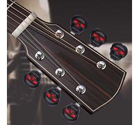 Tbest Fashion Skull and Creation Skull Form Layer, Suitable for Folk or Electric Guitar Adjustment Caps, Excellent Work (Black)