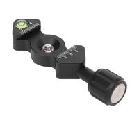 Tbest FC 25 Plate Adjustable Width Aluminum Alloy Universal Camera Clamp with 1 / 4in 3 / 8in Screw Hole for Tripod Head Bracket Accessories