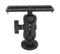 Tbest Fish Finder Mount Base Universal 360 Degree Rotating Ball Durable ABS Bracket for Marine Boat Kayak Pontoon Canoe