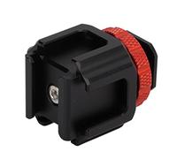 Tbest Five Head Hot Shoe Adapter Extension Bracket Wearproof Microphone Fill Light Stand Accessory Professional Multi Purpose Aluminum Alloy Cold Holder for Photography Equipment