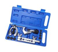 Tbest Flaring Tool Kit, All in One Metal Flaring Tool Set with Reamer Cutter and Clamps for 1/2in 3/8in Copper Aluminum Pipe Installation Repair (89153)