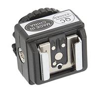 Tbest Flash Hot Shoe Mount Adapter Durable C N2 Converter with PC Sync Port for D SLR Cameras Plastic Lightweight 24g