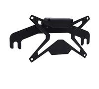 Tbest Flip Up Winch License Plate Mount Universal Front Holder Heavy Duty 10in Hawse Fairlead Bracket for Pickup Truck Off Road RV Matte Black Metal