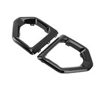 Tbest Fog Light Cover Outer Bezel Trim Replacement Luxury Aggressive Look ABS Material (Glossy Black)