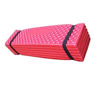 Tbest Foldable Sleeping Mat for Camping Egg Crate Design Soft PVC Thickened 186x57 Outdoor Sleeping Pad Isolation Portable Black (186 * 57)
