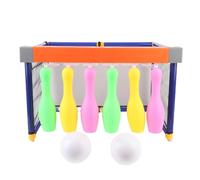 Tbest Football Bowling Toys Set Educational Glowing 2 in 1 Game for, Indoor Outdoor Sports Toys for Family Binding