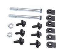 Tbest Front Leaf Spring Bracket Mounting Kit with Eye Bolts J Clips K00038 EB Replacement for Camaro Nova 1967 1981 Firebird 1967 1981 Nova 1968 1979 Ventura 1974 Omega 1974 Apollo