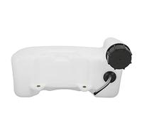 Tbest Fuel Tank Assembly with Cap White High Strength ABS Plastic Mini Scooter Gas for 2 Stroke Engines Fits Dirt Bike Quad ATV