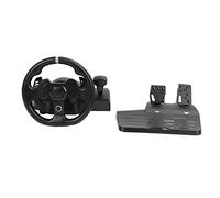 Tbest Gaming Steering Wheel for/PC, 270° Rotation Racing Wheel with Vibration Feedback, 7-Level Sensitivity, 11-Inch & Pedals, Programmable Buttons for GTA and Simulation Games