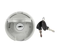 Tbest Gas Fuel Tank Cap Lock Keys Scooter GY6 4 Stroke 139QMB Stainless Steel Cover Replacement for TAOTAO RUCKUS 54.8x33mm 2