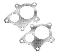 Tbest Gasket Turbo Downpipe Aluminum Strong Durable 5 T3 T4 T04E Down Pipe Boost PSI Exhaust Car Accessories for Turbocharged Vehicles 2PCS