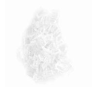 Tbest Glasses Accessories -Tool 100PCs New Plastic Compression Sleeves Stopped Fastening Tools for Borderless Glasses (1.6 * 0.8 * 0.7)