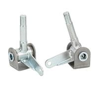 Tbest Go Kart Spindle Set, Front And Hub Kit, 5/8 Wheel Strut, 4.5inx5/8in, Right Left Steel Alloy Spindle Bracket Set for Go Kart Accessories