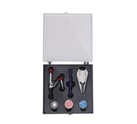 Tbest Golf Accessory Set, Golf Magnetic Ball Tees Hat Ball Marker Divot Tool Putting Green Reader Gifts Kit