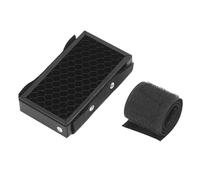 Tbest Grid Camera Flash Cover 50 Degree Portable Diffuser for Top Lightweight ABS Cotton Aluminum Alloy 47x80x10mm