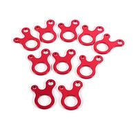 Tbest Guyline Runners Rope Tensioner Guy Line Cord Adjuster,10pcs Aluminum Camping Awning Cord Rope Tensioner Guy Line Runners Hook Hanger replacement for Tent Hiking Camping