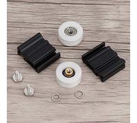 Tbest Halls Greenhouse Door Wheel Replacement Kits, 22mm Nylon Rollers for Easy Sliding, Anti-aging Design