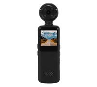 Tbest Handheld Action Camera 1080P HD WiFi Electronic Stabilization Wide Angle Rotating Lens APP Control for Travel Outdoor Sports ABS Built in Battery 1000mAh