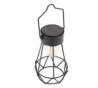 Tbest Handheld Solar Lantern LED Vintage Camping Light with Hanging Hook Portable Solar Powered Lantern for Indoor Outdoor Kitchen Bedroom Garden Patio