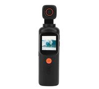 Tbest Handheld Video Camera 2K Ultra HD WiFi Electronic Stabilization Wide Angle Rotating Head Camcorder for Travel Vlogging ABS Black