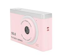 Tbest HD Digital Camera 50MP 1080P Video 8X Zoom Dual Front Rear Cameras with Fill Light Filters for Kids Photography ABS 2.4in Screen (Roseate)