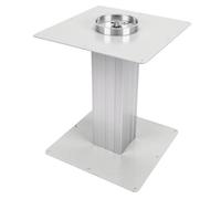Tbest Heavy Duty Telescopic Table Pedestal 370mm to 870mm Height Adjustable Aluminum Alloy with Square Base Anti Wobble for RV Yacht Boat