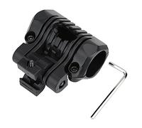 Tbest Helmet Flashlight Holder Mount, Tactical Helmet Accessories Plastic 1" Tactical Airsoft Quick Release Quick Release Flashlight Holder Clamp Clip Mount Accessory for Fast Helmet (Black)