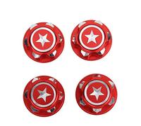 Tbest Hex Wheel Nut, 4Pcs Aluminium Alloy 17mm Hex Wheel Mount Nuts Set Fit for Summit RC Car(Red) Car Model Accessory Model Toy