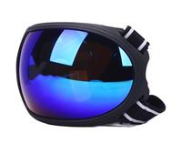 Tbest Horse Racing Goggles, Windproof Sand-Proof Horse Racing Goggles, Bone-Contoured Fit Frame with Adjustable Strap, Sponge Padding for Equestrian Training (Blue)