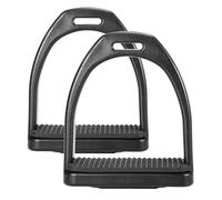 Tbest Horse Stirrups - High-Density Plastic Equestrian Riding Pedals with Anti-Skid Rubber Pads, Lightweight & for Beginners to Professionals, 2-Pack (For Adults)