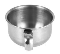Tbest Ing Soap,Stainless Steel Shaving Bowl,Shaving Bowl,Shaving Bowl with Handle,Shaving Mug New Stainless Steel Metal Shaving Soap Mug Bowl Cup Shaver Cleansing Foam Tool for Man