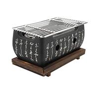 Tbest Japanese Barbecue Charcoal BBQ Grill, Rectangular BBQ Carbon Furnace Stove for BBQ Cooking and Japanese Food